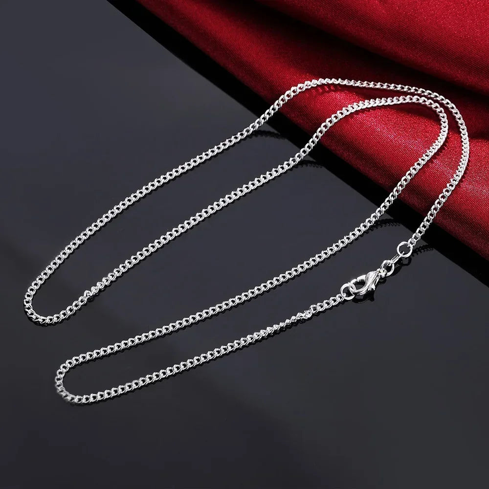 Chaîne Collier Argent 925 Longueur Ajustable