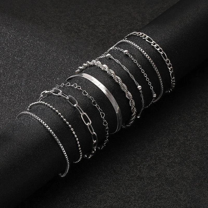 Bracelet Multicouche Chaîne Serpent Dorée