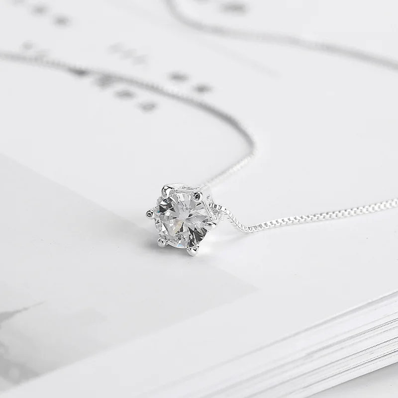 Collier Pendentif Zircon Cristal