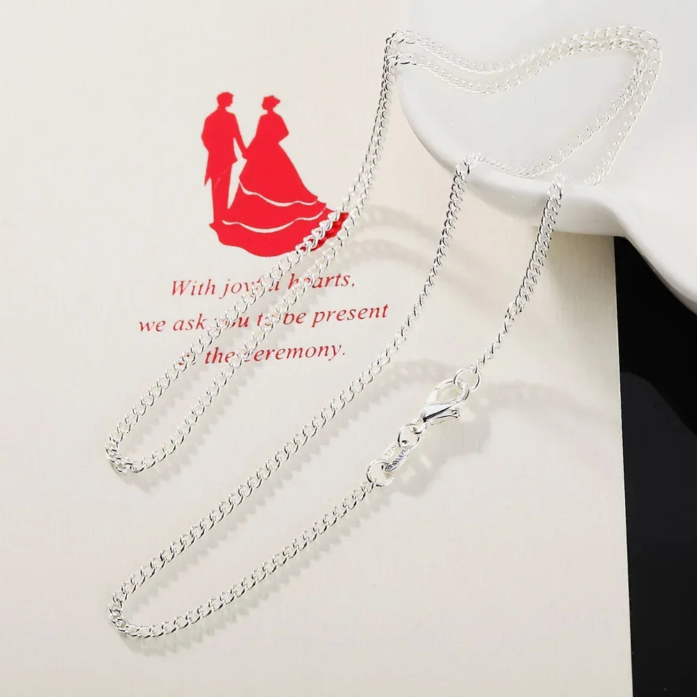 Chaîne Collier Argent 925 Longueur Ajustable