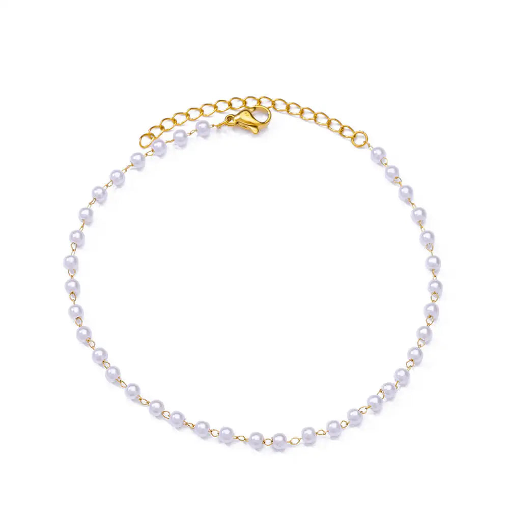 Bracelet Fleurs Zircon Doré Acier Inoxydable