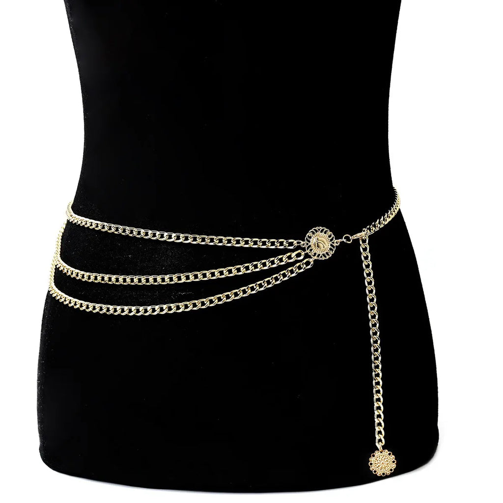 Ceinture Bijou Corps Tournesol Dorée Bohème