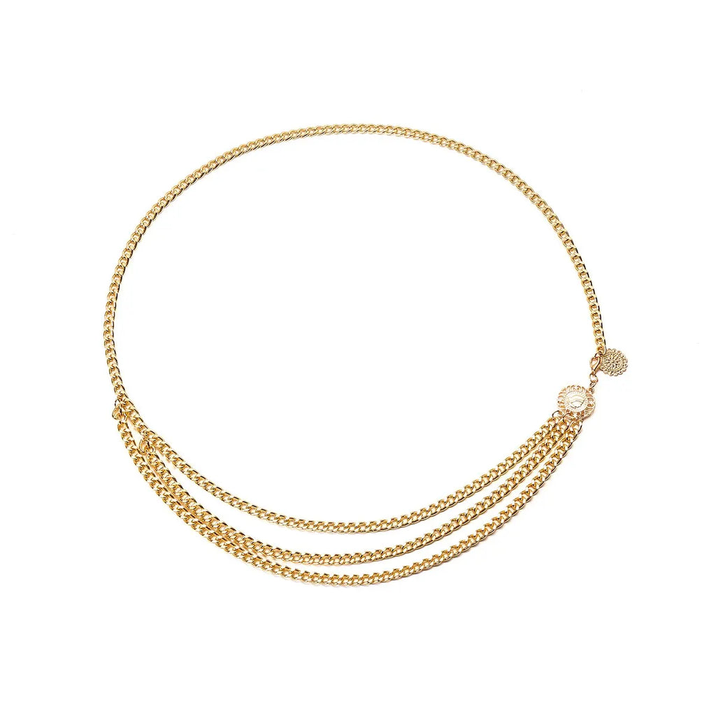 Ceinture Bijou Corps Tournesol Dorée Bohème