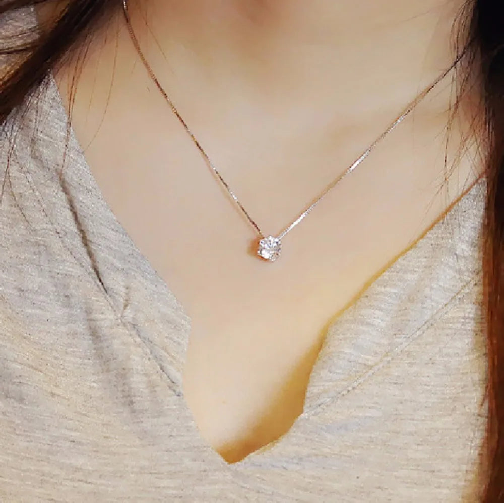 Collier Pendentif Zircon Cristal